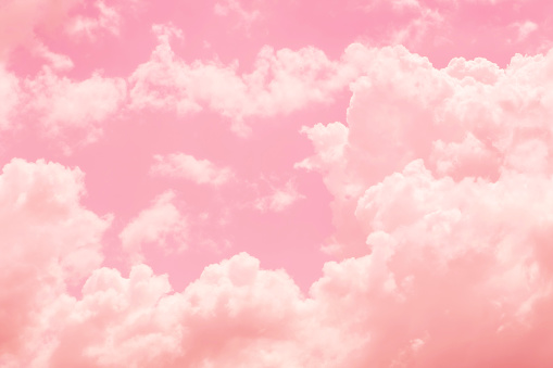 High Quality Pink aesthetic cloud background Blank Meme Template