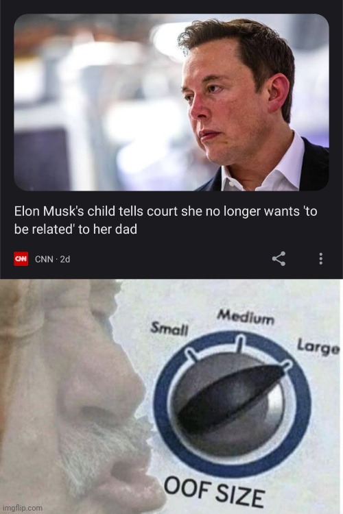 image tagged in oof size large,elon musk | made w/ Imgflip meme maker
