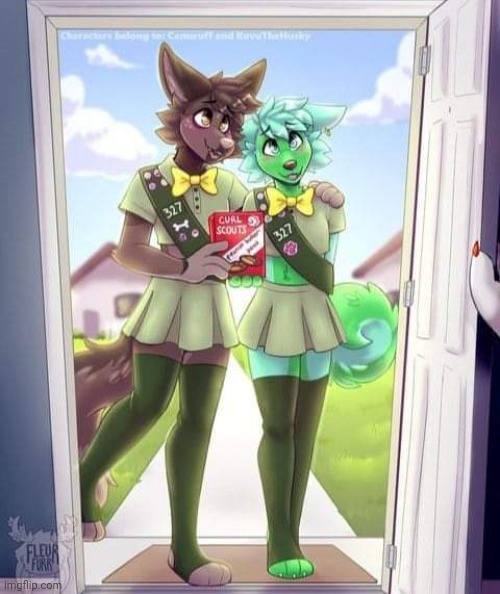 Art by Fleurfurr | image tagged in furry,cute,wholesome,femboy | made w/ Imgflip meme maker