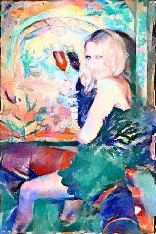 Kylie wine art | image tagged in kylie wine art | made w/ Imgflip meme maker