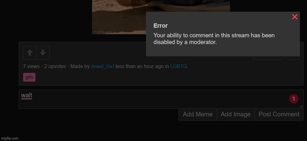 LGBTQ banned me just for being in MSMG | image tagged in i hate,lgbtq | made w/ Imgflip meme maker