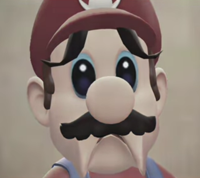 High Quality Sad Mario Blank Meme Template