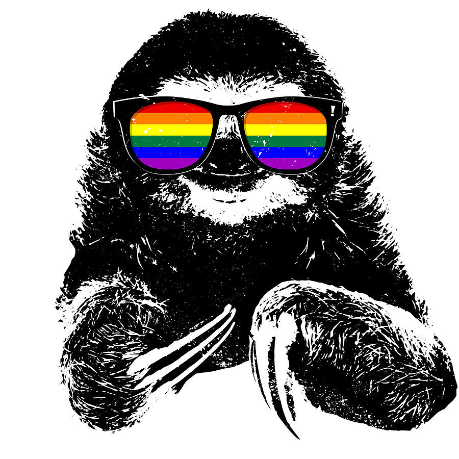 High Quality Gay Sloth LGBTQ Blank Meme Template