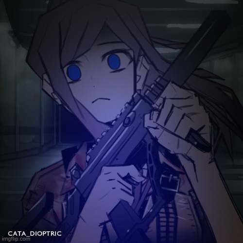 P.O.V- you caught her trying to murder someone | image tagged in danganronpa,original character,dont,steal | made w/ Imgflip meme maker