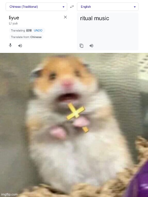 Nooooo | image tagged in scared hamster with cross | made w/ Imgflip meme maker