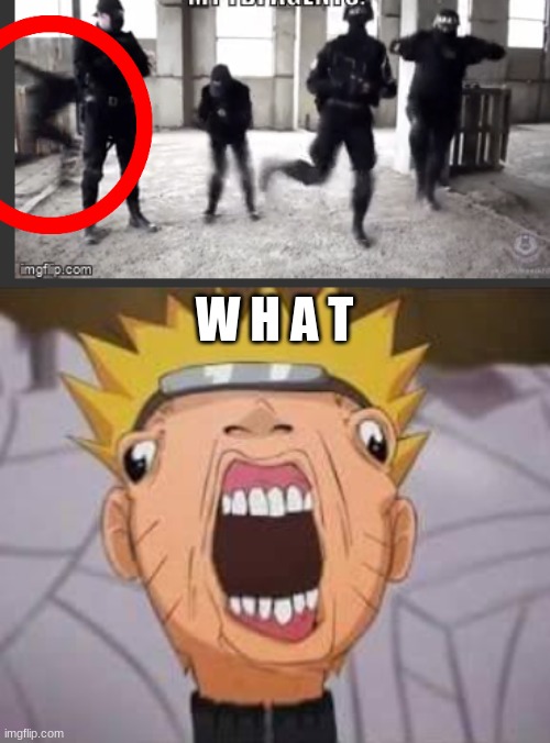 lol |  W H A T | image tagged in naruto joke | made w/ Imgflip meme maker