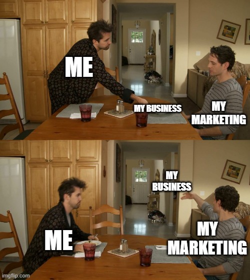Marketing my business with no plan | ME; MY MARKETING; MY BUSINESS; MY BUSINESS; ME; MY MARKETING | image tagged in plate toss | made w/ Imgflip meme maker