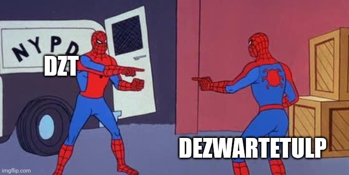 Spider Man Double | DZT; DEZWARTETULP | image tagged in spider man double | made w/ Imgflip meme maker