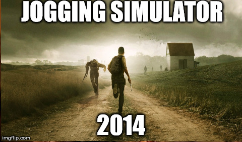 JOGGING SIMULATOR 2014 | image tagged in gaming | made w/ Imgflip meme maker