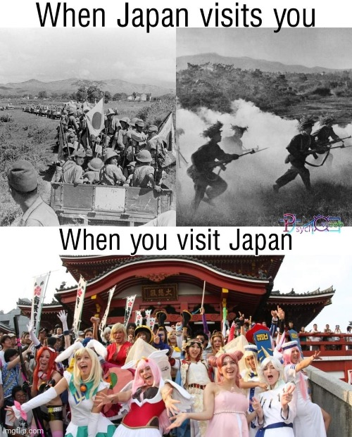 image tagged in visit,japan,anime,when you | made w/ Imgflip meme maker