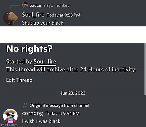 Soul is racist | ___ | image tagged in blank white template | made w/ Imgflip meme maker