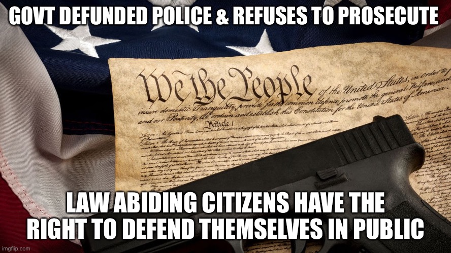 SCOTUS 2nd Amendment Decision - Timing Couldn’t Be Better! | GOVT DEFUNDED POLICE & REFUSES TO PROSECUTE; LAW ABIDING CITIZENS HAVE THE RIGHT TO DEFEND THEMSELVES IN PUBLIC | image tagged in scotus,scotus ny gun decision,conceal carry gun law decision,common sense gun laws | made w/ Imgflip meme maker