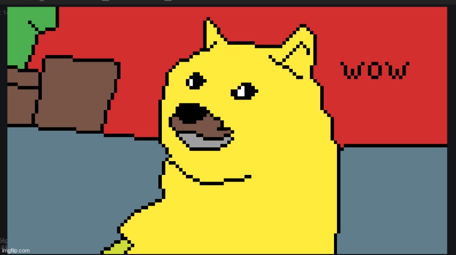 Doge Pixel art | image tagged in doge | made w/ Imgflip meme maker