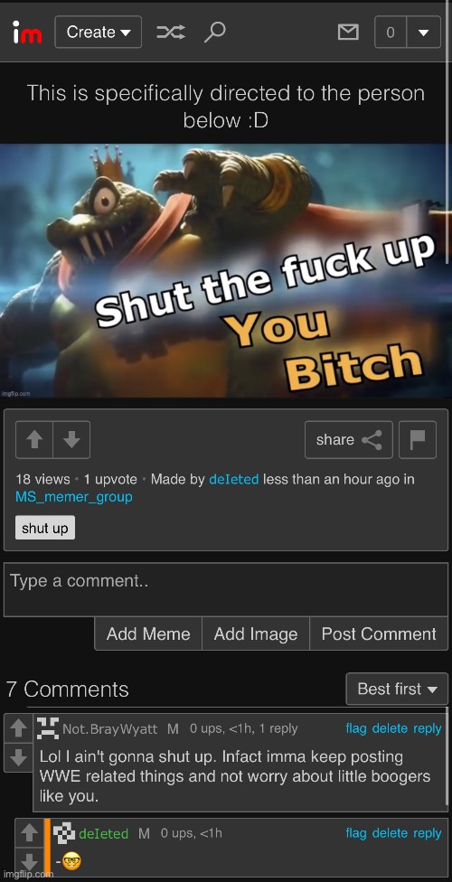 The | made w/ Imgflip meme maker