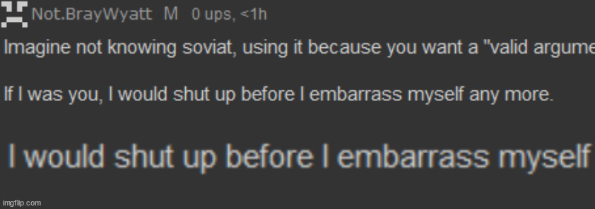 this bitch really doesn't realize who has the support of the masses in this situation | made w/ Imgflip meme maker