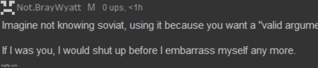 made w/ Imgflip meme maker