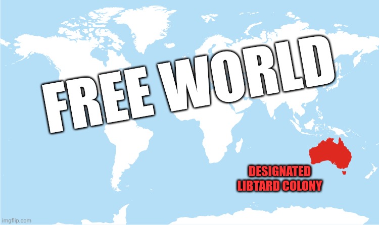 FREE WORLD DESIGNATED LIBTARD COLONY | made w/ Imgflip meme maker