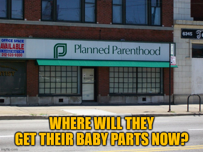 Just another market shortage coming up... You can blame this one on 0bama | WHERE WILL THEY GET THEIR BABY PARTS NOW? | image tagged in planned parenthood | made w/ Imgflip meme maker