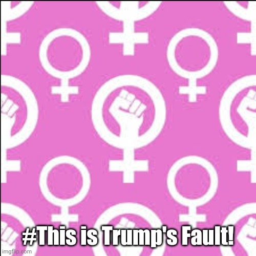 Support Abortion Rights - This is Trump's fault! | #This is Trump's Fault! | image tagged in feminist fists | made w/ Imgflip meme maker