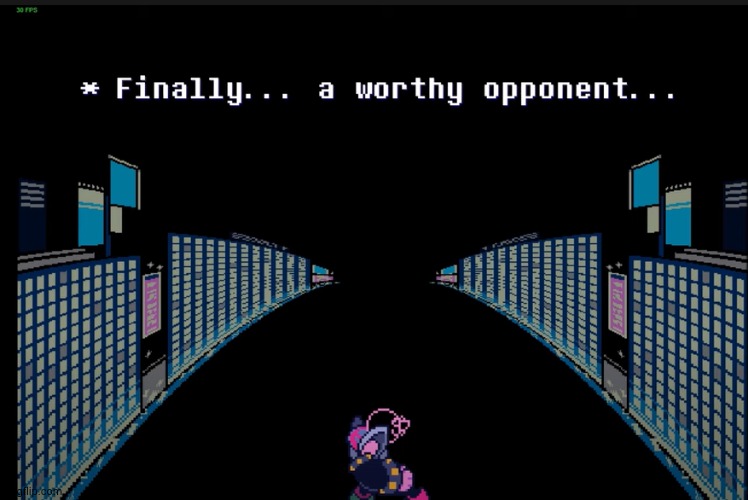 Finally A Worthy Opponent Deltarune | image tagged in finally a worthy opponent deltarune | made w/ Imgflip meme maker