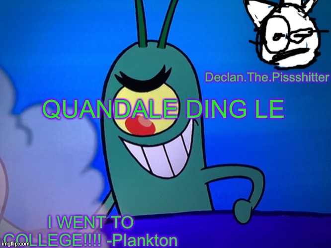 QUANDALE DING LE | image tagged in pang tournge skull | made w/ Imgflip meme maker