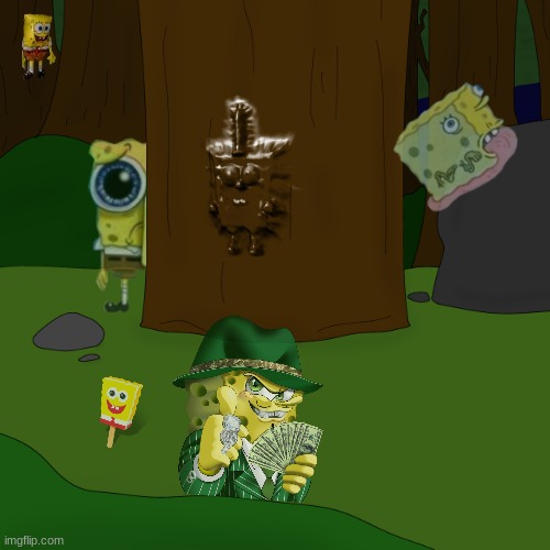 aw hell nah the spiggle bobs tuuk ovr d forist | made w/ Imgflip meme maker