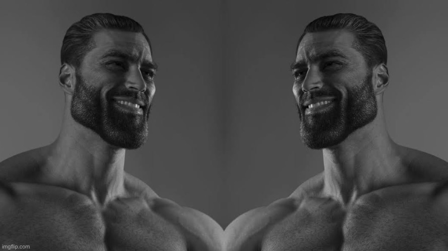 Gigachad to Gigachad communication | made w/ Imgflip meme maker