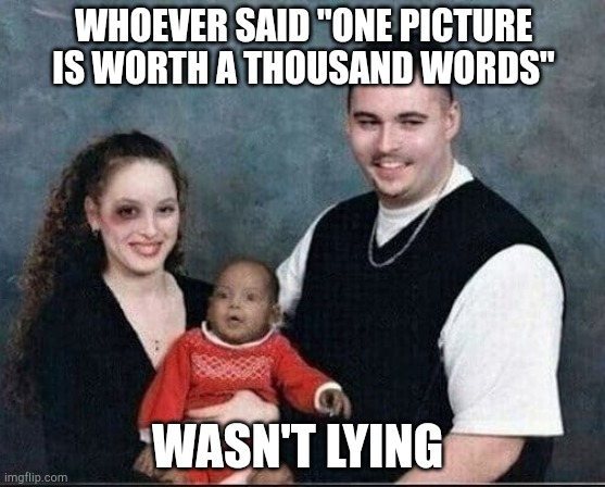 WHOEVER SAID "ONE PICTURE IS WORTH A THOUSAND WORDS"; WASN'T LYING | made w/ Imgflip meme maker
