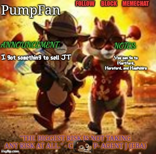 GO TO HARTFORD | You can go to Hartford, Hereford, and Hampshire; I got something to sell JT | image tagged in rescue rangers announcement template ty hanz | made w/ Imgflip meme maker