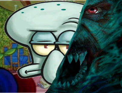 SQUIDWARD MORBING Blank Meme Template