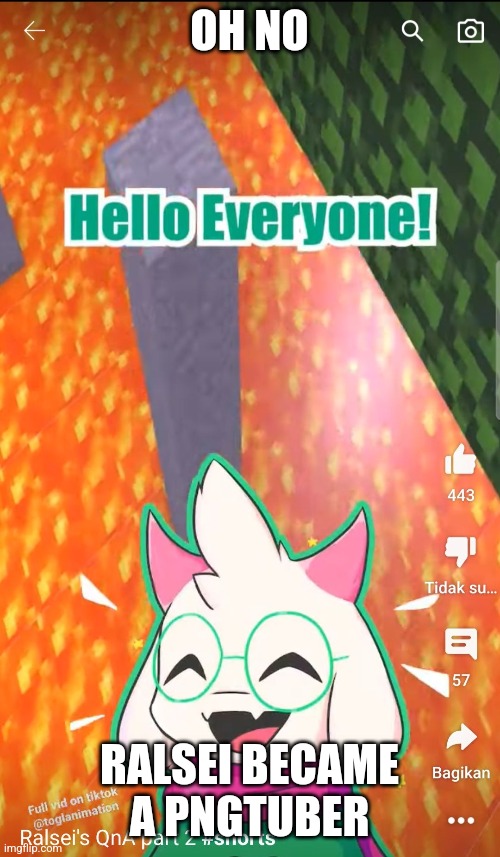 OH NO; RALSEI BECAME A PNGTUBER | made w/ Imgflip meme maker