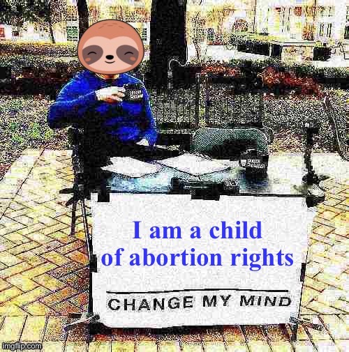 My parents were broke when they had an abortion. They were able to provide when they had me. | image tagged in abortion,pro-choice | made w/ Imgflip meme maker