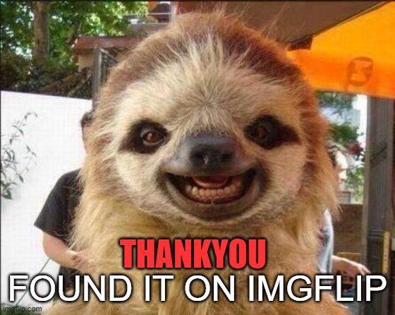 THANKYOU FOUND IT ON IMGFLIP | made w/ Imgflip meme maker