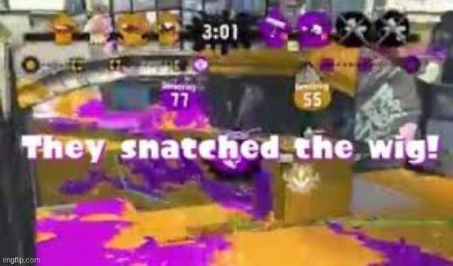 they took(snatched) the tower(wig) | image tagged in splatoon 2 | made w/ Imgflip meme maker