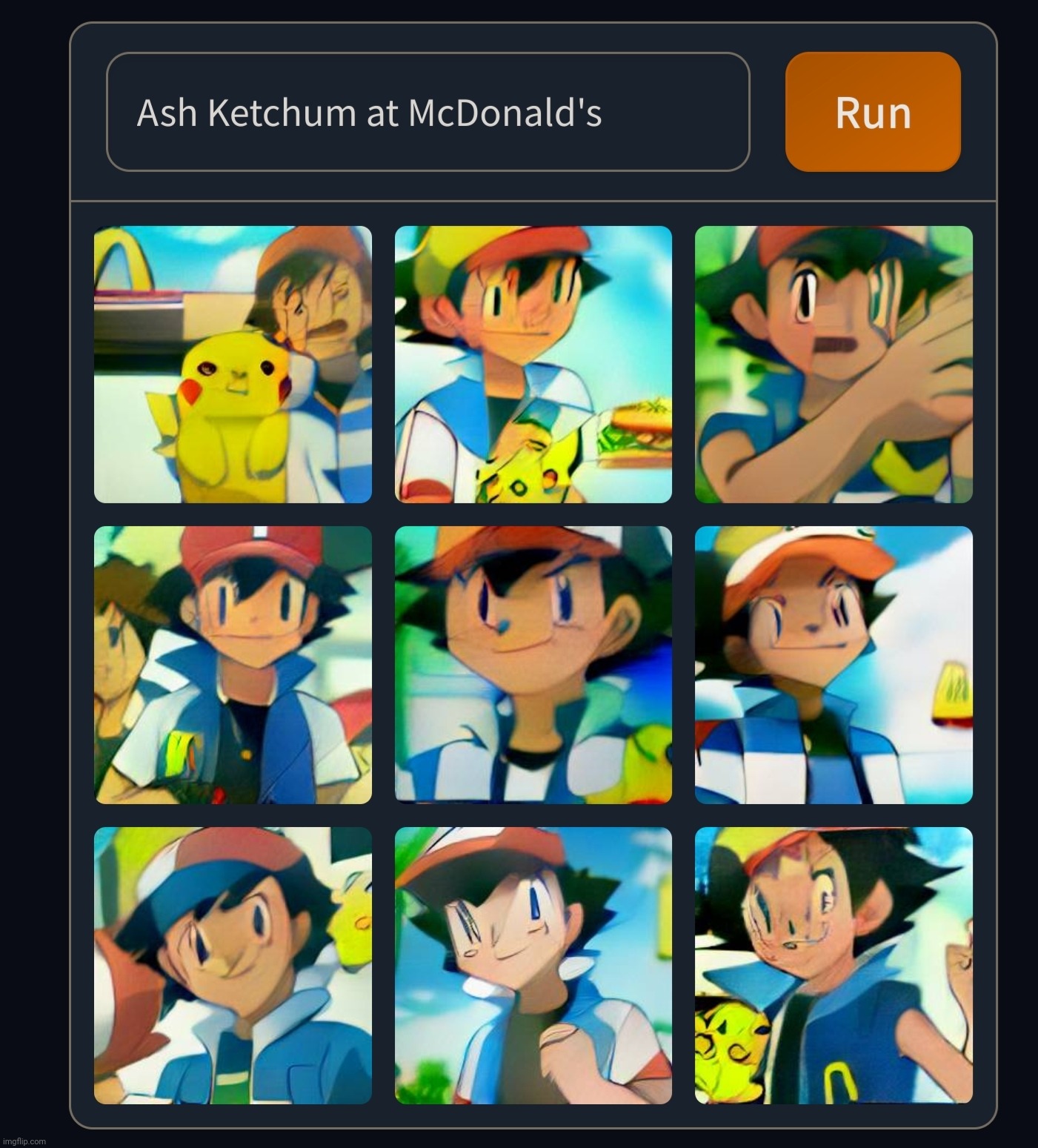 Bro I- | image tagged in ash ketchum,memes,mcdonalds | made w/ Imgflip meme maker