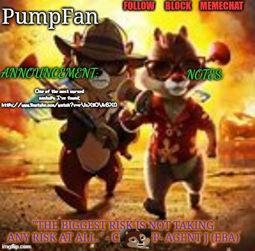 It's a mashup of TTFAF and Brain Power | One of the most cursed mashups I've found: https://www.youtube.com/watch?v=rVoXgOVk6X0 | image tagged in rescue rangers announcement template ty hanz | made w/ Imgflip meme maker