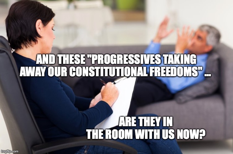 These X Are they in the room with us right now? | AND THESE "PROGRESSIVES TAKING AWAY OUR CONSTITUTIONAL FREEDOMS" ... ARE THEY IN THE ROOM WITH US NOW? | image tagged in these x are they in the room with us right now | made w/ Imgflip meme maker