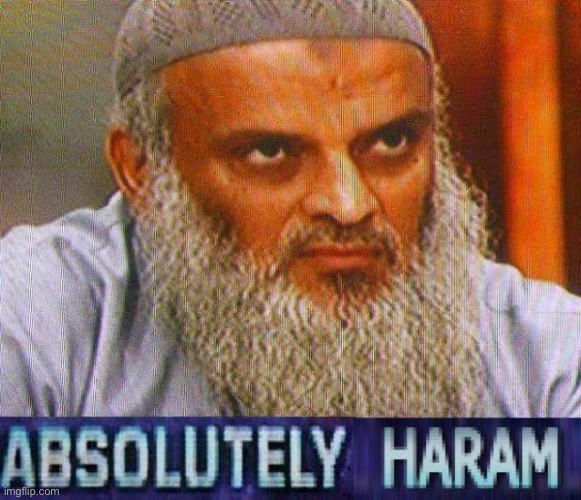 absolutely haram | image tagged in absolutely haram | made w/ Imgflip meme maker