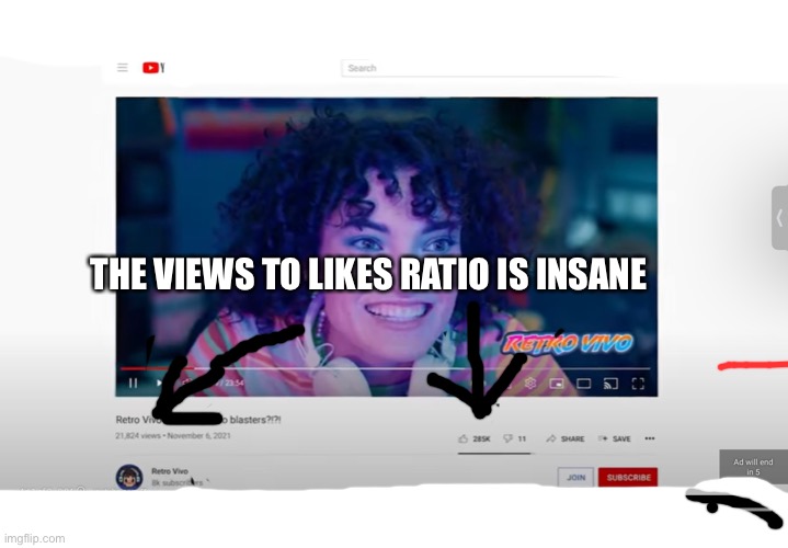 How | THE VIEWS TO LIKES RATIO IS INSANE | image tagged in memes | made w/ Imgflip meme maker