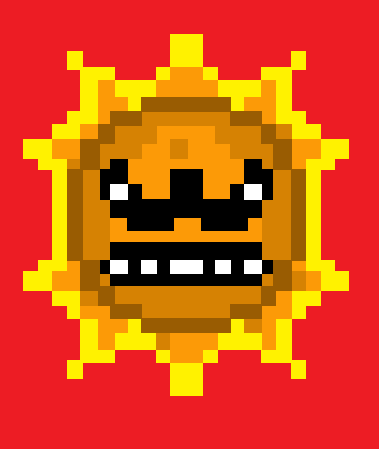 High Quality Angry Sun Blank Meme Template