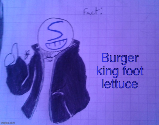 Slim_Shady's facts | Burger king foot lettuce | image tagged in slim_shady's facts | made w/ Imgflip meme maker