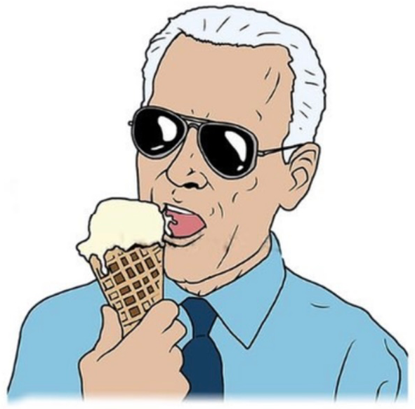 Biden ice cream Blank Meme Template