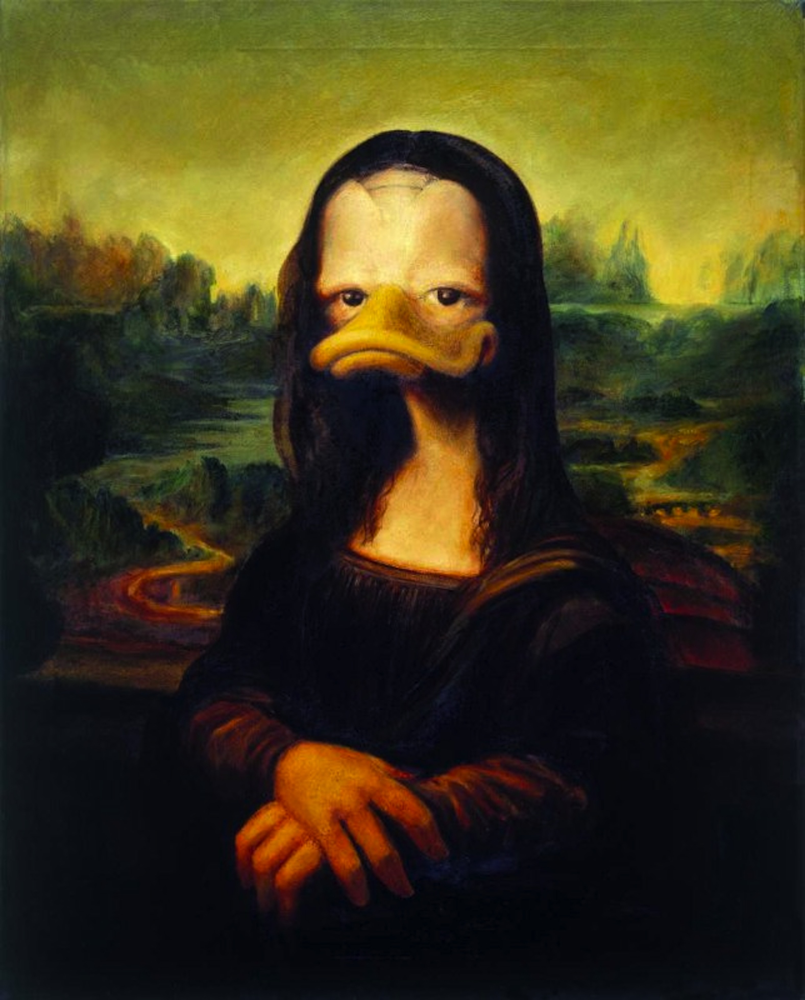 Quack Mona Lisa Blank Meme Template