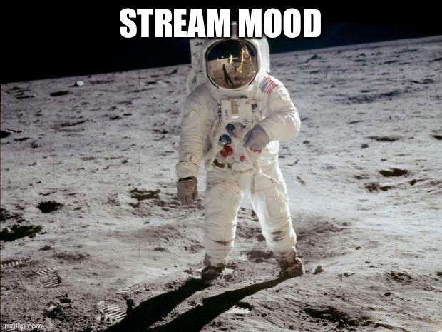 Moon Landing | STREAM MOOD | image tagged in moon landing | made w/ Imgflip meme maker