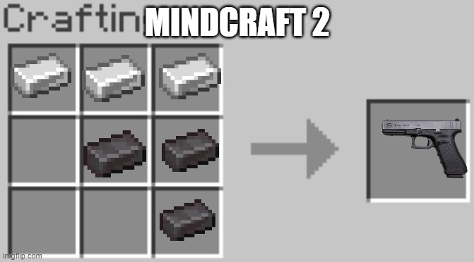 minecraft how to make a gun