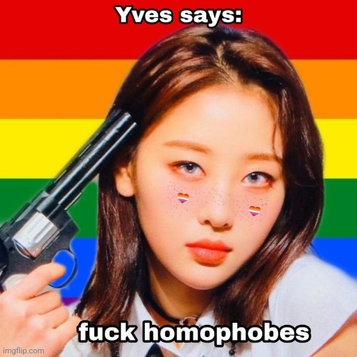 Listen to yves | image tagged in lesbian | made w/ Imgflip meme maker