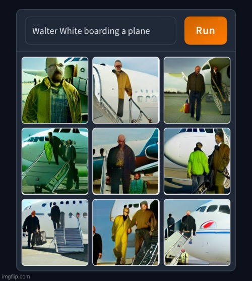 Storytime I: Walter White gets on the plane | made w/ Imgflip meme maker