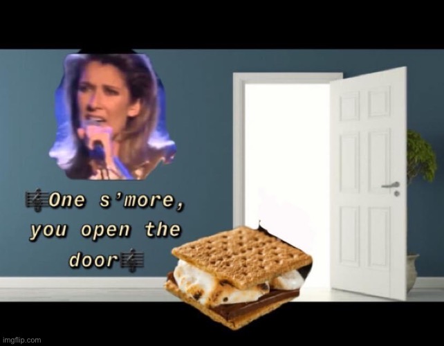 Celine Dion s’more | image tagged in celine dion,smore | made w/ Imgflip meme maker