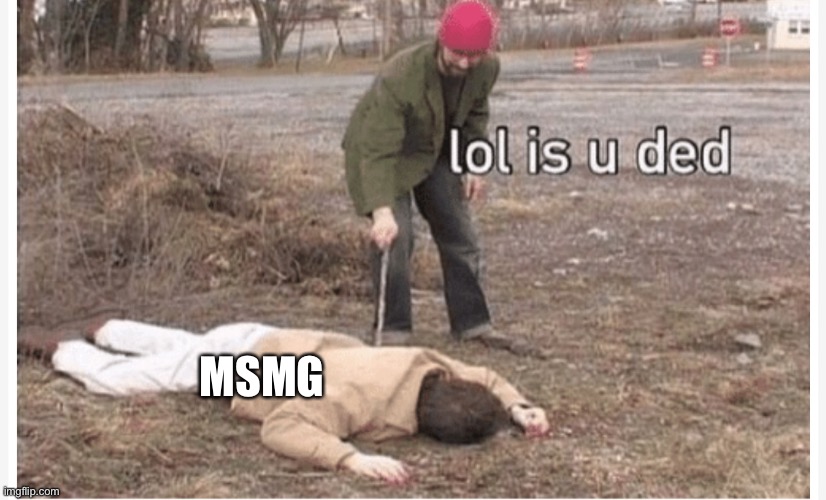 THERES NO MOD ONLINE | MSMG | image tagged in lol is u ded | made w/ Imgflip meme maker