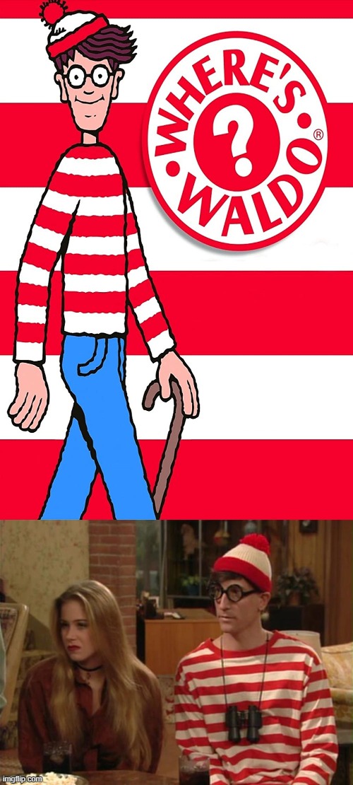 Kelly Found Waldo (and Brought Him Home) | image tagged in where's waldo,married with children,memes | made w/ Imgflip meme maker